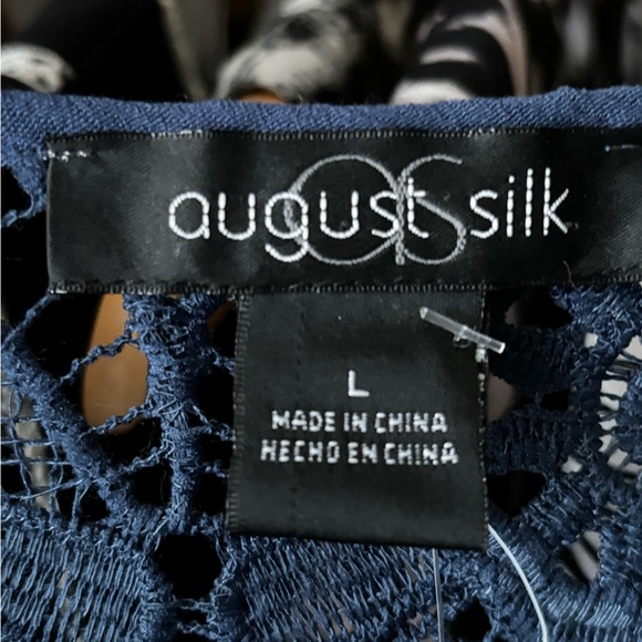 August Silk Blue Sleeveless Dress - Picture 3 of 3